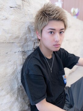 イルハバナ 渋谷(ill HAVANA) 束感/モテる/ツーブロック/ハイライト/スパイキーショート/金髪