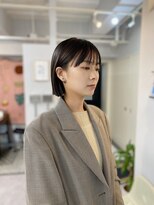 ミニボブ/ぱつっとボブ/モードカジュアル　渋谷