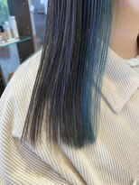 アメイジングヘアー 美沢店(AMAZING HAIR) イヤリングカラー/ブルーブラック/透明感/さらさらストレート