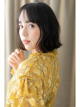 カバーヘア イヴ 戸頭店(COVER HAIR EVE) バレイヤージュ外ハネカールくびれボブTb6戸頭20代30代40代