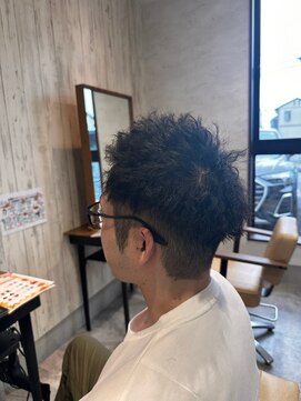 エヌアンドエー 杉戸高野台店(N&A) ツイストパーマ×ツーブロックアップスタイル#