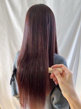 サラ 新宮店(SARA) ブリーチなしボルドーカラー