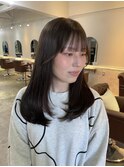 グレージュカラー×顔まわりレイヤー