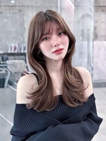 フィヴェント(Fivent) メルティカラー似合わせカットフェミニンロング韓国レイヤー