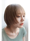 20代30代40代前下がり耳掛けショートウルフ丸みショート◎