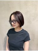 【Aloa横浜】内巻きニュアンスボブ×グレージュカラー