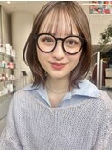 【MINX】くびれヘア＋くすみベージュハイライトカラー_銀座