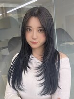 ソラ 広尾店(SORA) ロングレイヤーカット/ブルーブラック/ハイレイヤー