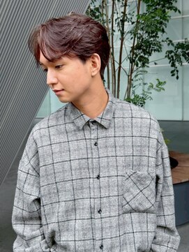 ツイストスパイラルパーマ波巻きスパイラル刈り上げマッシュ