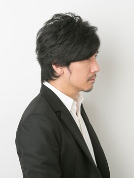 キュービープレミアム 川崎アゼリア店(QB PREMIUM) メンズ ミディアムレイヤースタイル