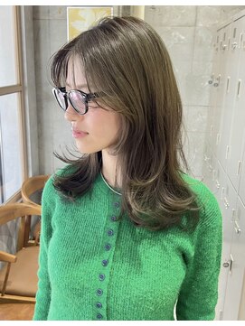 トマト(TOMTO) 【RENA】オリーブベージュ_ナチュラルレイヤー