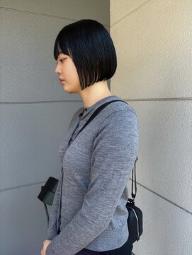 ヘアーアイストゥーレ(HAIR ICI TRE) ミニボブ切りっぱなしショートレイヤー大人ボブ前髪小顔