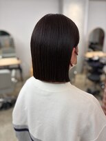 モコヘアーフロール(MOCO hair flor)&nbsp;耳掛けで映える、ぷつんとラインボブ