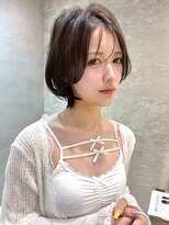 レーヴバイロンド 仙台(Reve by Lond) 仙台前髪顔周りレイヤー韓国ワインレッドショート