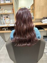 ロッカ(ROCCA)&nbsp;チェリーブラウンラベンダーブラウン×ロングウェーブ