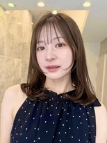 フォト 新宿(foto) オリーブベージュ/ミディアムスタイル/フェイスレイヤー