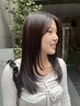 *人気No.1* 顔周りレイヤーカット+透明感カラー+艶トリートメント ¥12700
