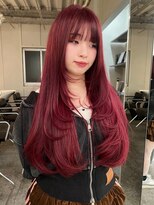 フェブ(fev)&nbsp;【fev_yuma】Cassis red × layer cut
