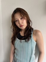 フィルムス 横浜(FILMS+)&nbsp;デジタルパーマ/ミディアムレイヤー/韓国巻き風/顔周りカット