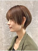 ☆ベリーショートマッシュカット顔まわりレイヤー原宿30代40代