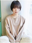 天神【BIRTH】似合わせカットマニッシュショートネイビーカラー