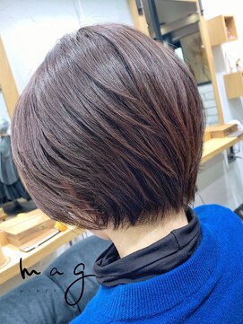 アヴァロン(AVALON) 【お手入れ簡単】前下がりショート×ボタニカルデジタルパーマ