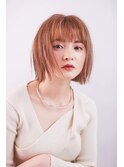 スタイリングが楽な切りっぱなしボブ