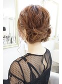 ツインお団子アップスタイル　ヘアセット