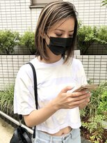 ラッズプラスエイチ(Lads+h)&nbsp;コントラストハイライト　ボブ