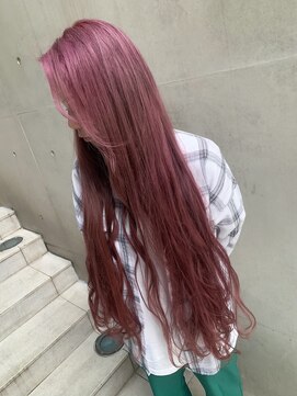 ディア(.eer) 【.eer/ディア】ピンクアッシュ×スーパーロング<南船場>