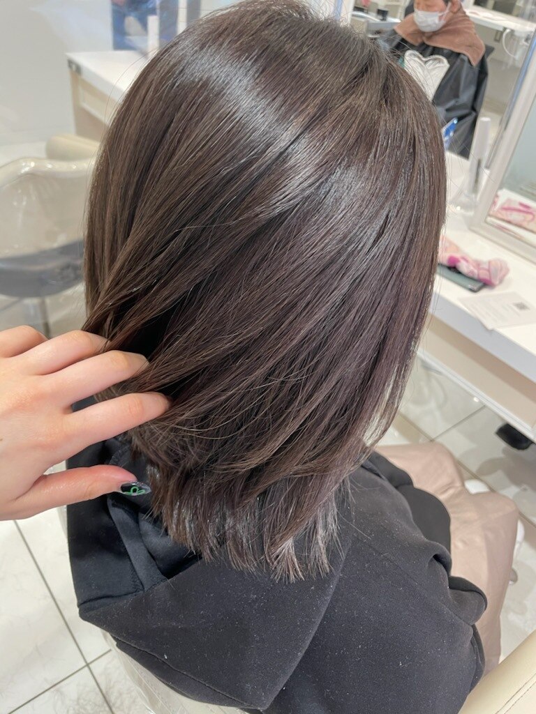 カラーリング・白髪染め aloha style ホワイトピンク ハイライト 白髪ぼかしハイライト 春カラー