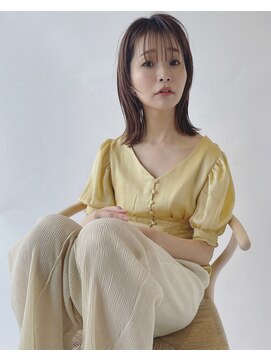 レシェル 多治見店(RECIEL) RECIEL多治見 外ハネ×ベージュ 安藤