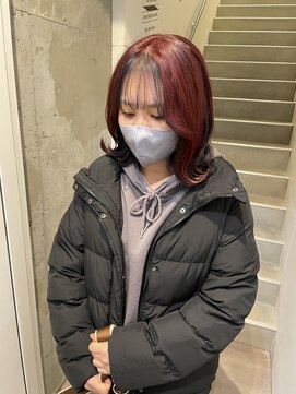 アイリー 名古屋(A/LEE) アンブレラカラー／外ハネボブ／暖色カラー