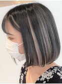 ボブ×インナーカラー