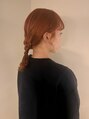 シキ(SIKI)&nbsp;オレンジカラー×ヘアアレンジ
