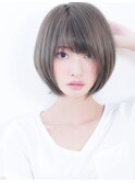 イメチェンマッシュショートカット ネイビーカラー20代/30代