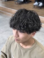 ラヴィズムバイフィフス(LUVISM by fifth) メンズ波巻きスパイラルパーマ×ホワイトメッシュ/新潟/万代