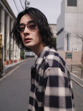 ヨー(Yoh-) 【メンズレイヤー/阿部達哉】メンズロング/ロン毛/色気パーマ