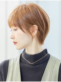 20代30代丸みショートベージュ