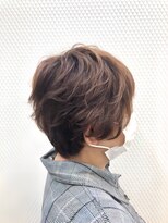 クオリス 上福岡店(QUALIS)&nbsp;20代30代40代パーマ風丸みショート小顔カット抜け感