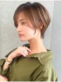 切りっぱなしボブエアリーロング美髪ピンクブラウン[大宮]