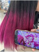 プリキュア 夢原のぞみ グラデーション ピンク ブラック