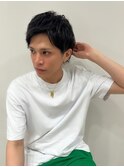 アッシュブラックカルマパーマベリーショートダークアッシュ