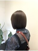 タッセルボブ×ベージュカラー