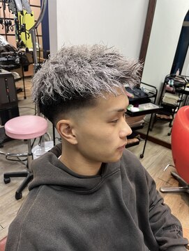 メンズグルーミングナンバーナイン(MEN'S GROOMING NUMBER NINE) ホワイトメッシュ/ツイスパ/ホワイトパーマ