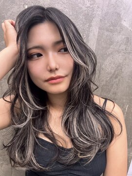 キング(K!ng) 縮毛矯正髪質改善ハイライトレイヤーカット枚方美容室エクステ