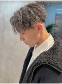 縦落ちツイスパ×金メッシュ