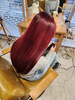 ネオリーブルノン 日吉(Neolive Runon)&nbsp;チェリーレッド春カラー髪質改善カラー韓国カラー日吉