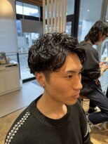 アメラボ 平針店(AmeLab)&nbsp;【アップバング/スパイラルパーマ】山本凌也