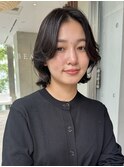 大人ボブ 外ハネボブ レイヤーボブ 前髪長め 表参道 青山 40代